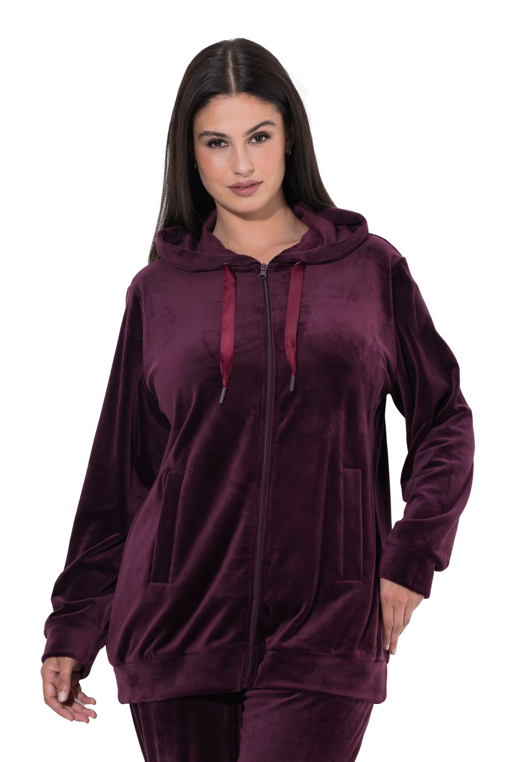 Ulla Popken Sweatshirt in Lila: Vorderseite