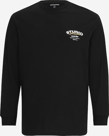 Jack & Jones Plus Paita 'JJYUKI' värissä musta: etupuoli