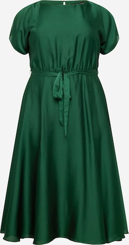 SWING Curve Cocktail Dress in Green: front