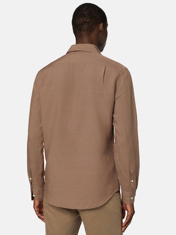 Boggi Milano Regular Fit Skjorte i brun