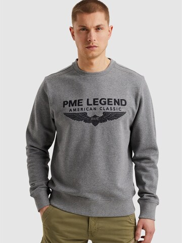 PME Legend Sweatshirt 'Sweatshirt with logo' in Grijs: voorkant