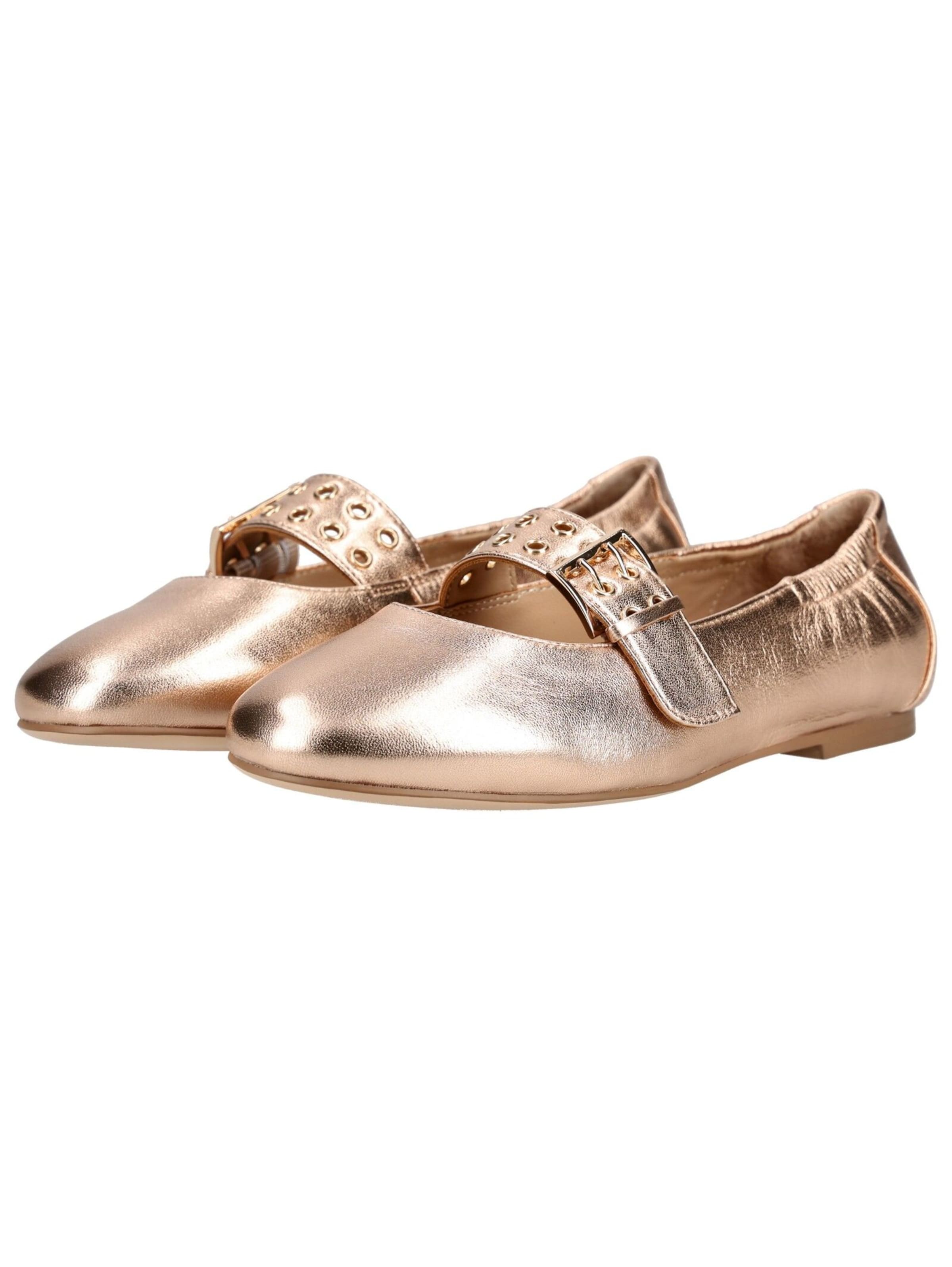 Ballerines à lanières Regarde le Ciel en bronze