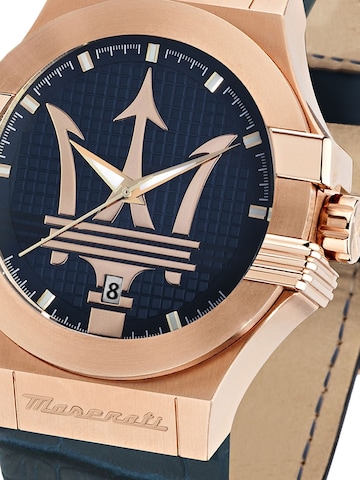 Montre à affichage analogique Maserati en bleu