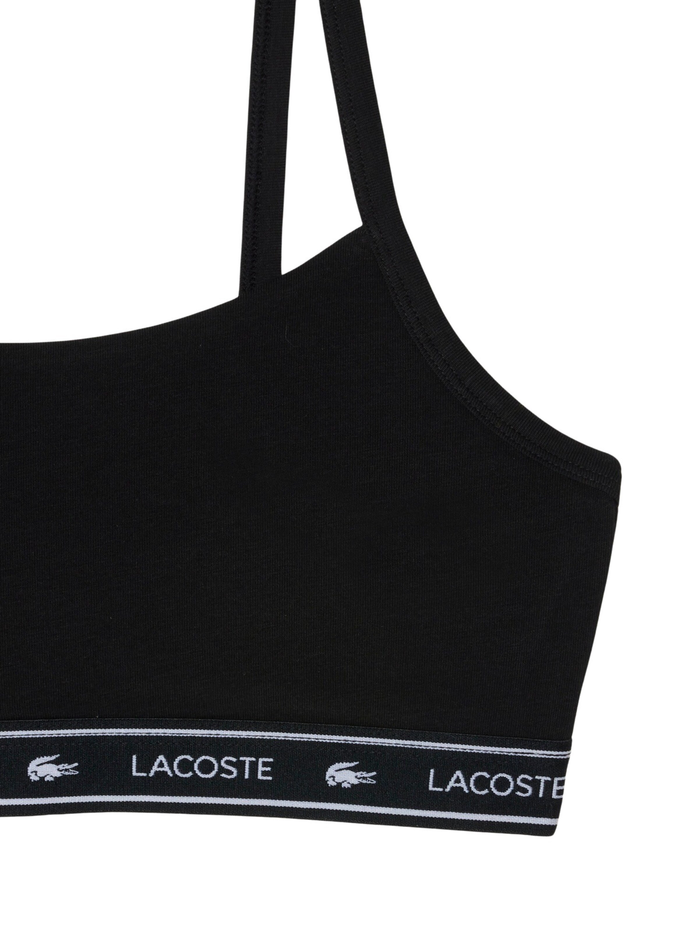 LACOSTE Bandeau Nedrček | črna barva