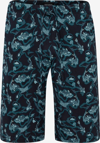 Hanro Pajama pants ' Night & Day ' in Green: front