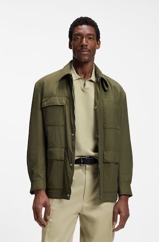 BOSS Between-Seasons Parka in Green: front
