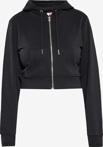 MYMO Sweat jacket in Black: front