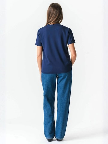 TEESHOPPEN Top ' Loose ' w kolorze niebieski