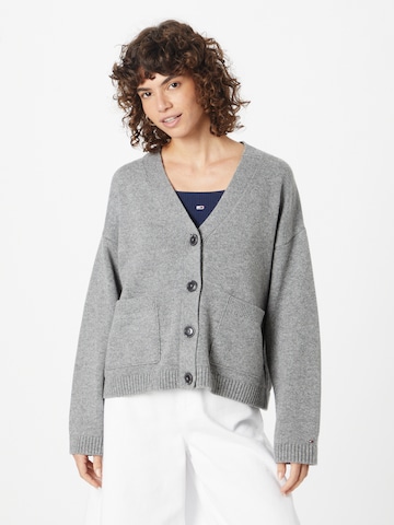 TOMMY HILFIGER Knit cardigan in Grey: front