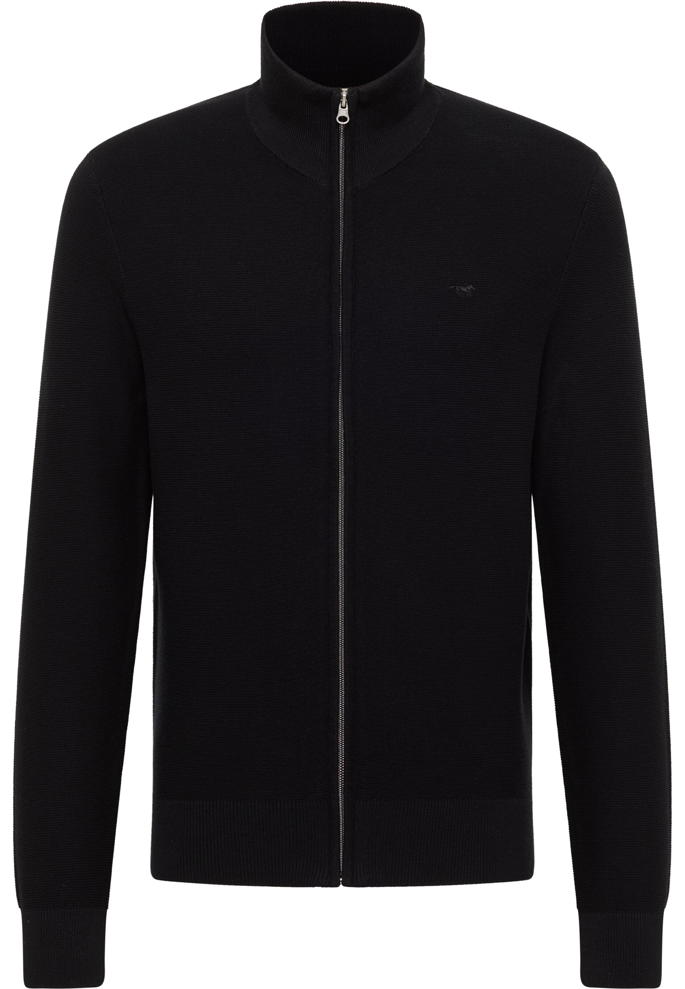 MUSTANG Strickjacke ' Escondido' in Schwarz: Vorderseite