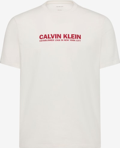 Marškinėliai '30s' iš Calvin Klein, spalva – tamsiai raudona / balta, Prekių apžvalga