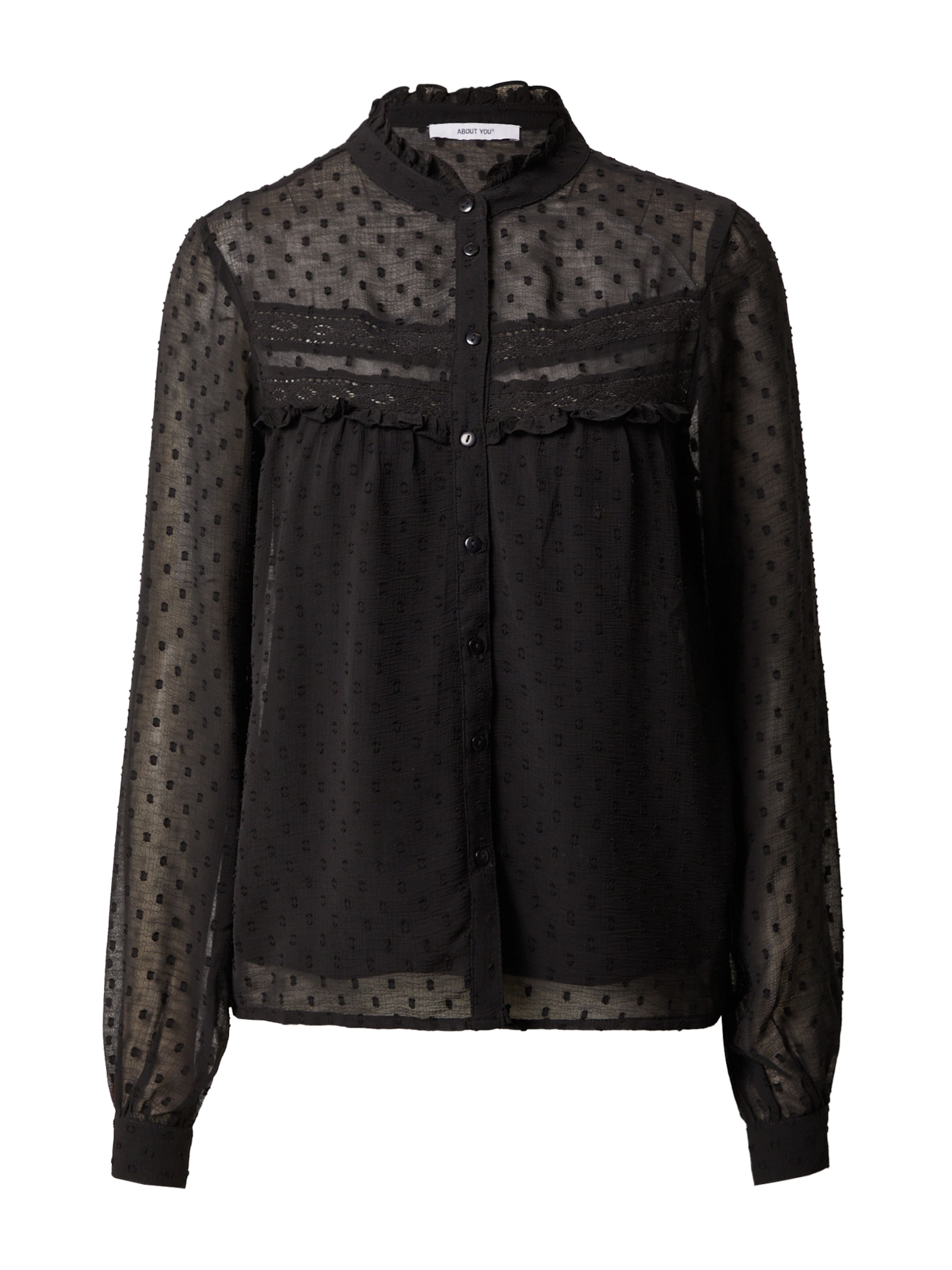 ABOUT YOU Блузка 'Rose' в Черный: спереди