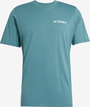 ADIDAS TERREX Performance shirt 'Mountain' in Green: front