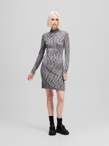 KARL LAGERFELD JEANS Knit dress in Grey: front