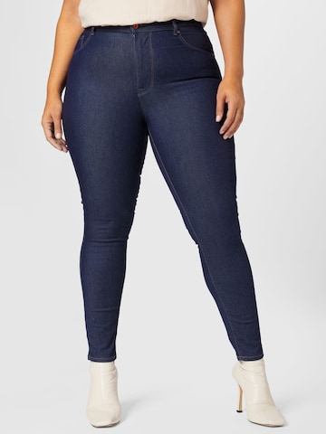 ONLY Carmakoma Skinny Jeans 'Mila' in Blauw: voorkant