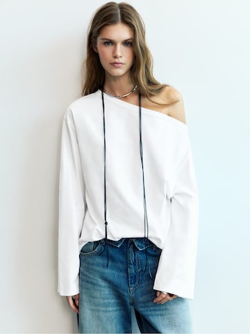 Pull&Bear Póló - fehér: elől