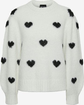 PIECES Sweater 'RINA' in White: front
