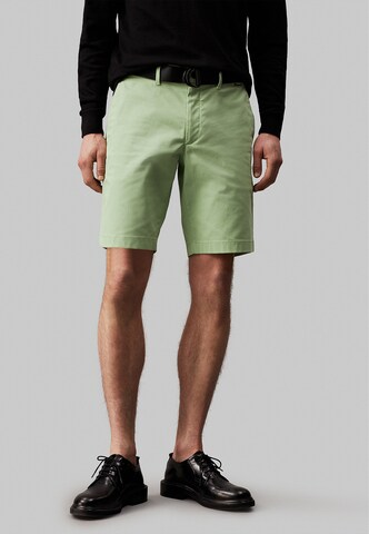 Regular Pantalon Calvin Klein en vert : devant