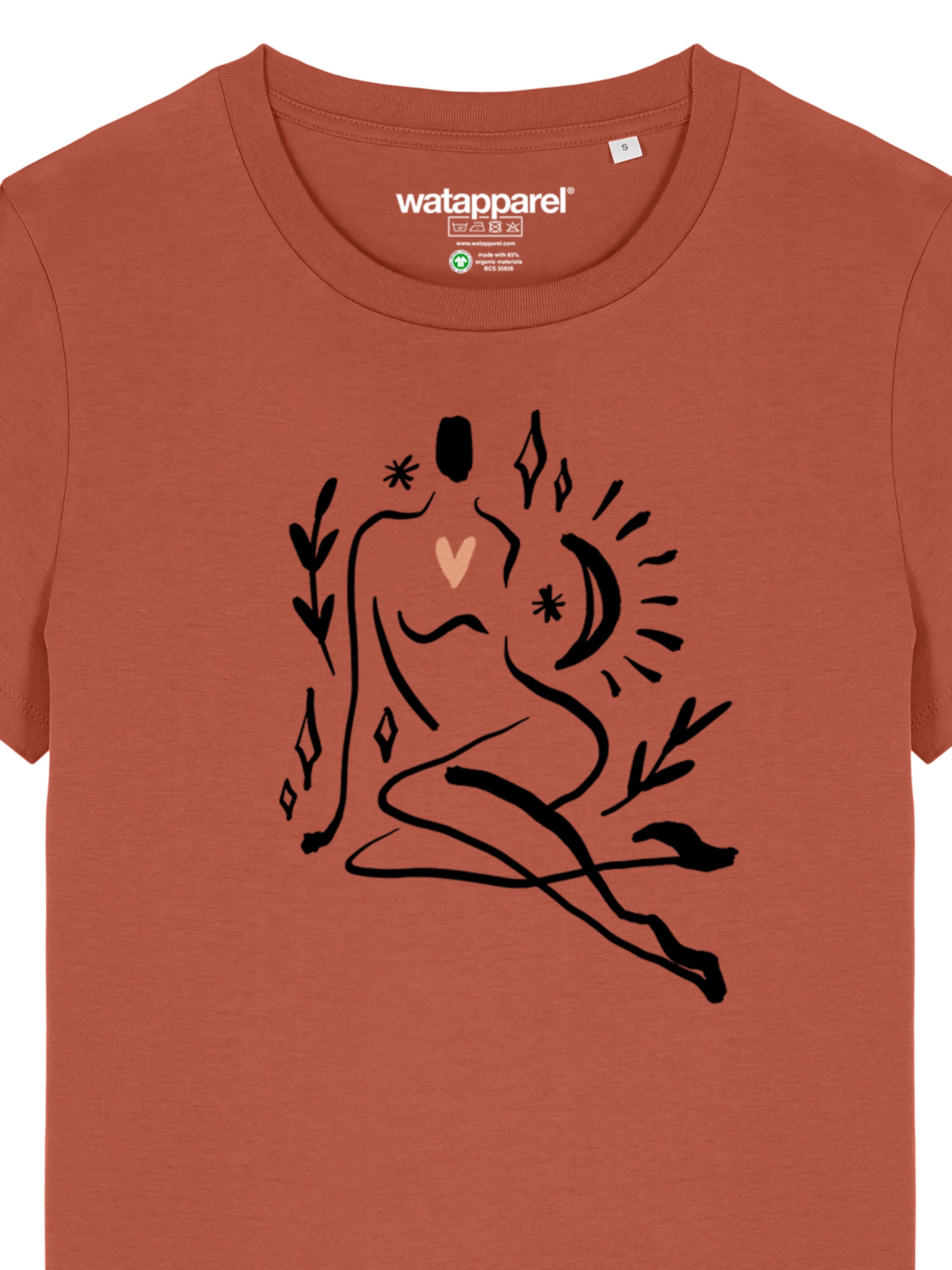 Watapparel Shirt 'Self Love' in Rood