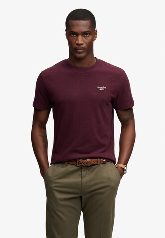 Superdry & Co Shirt 'Essential Serif' in Red: front