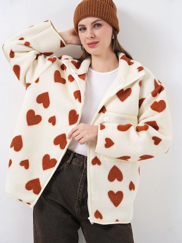 Veste mi-saison 'Kunstpelzmäntel' Bigdart en beige