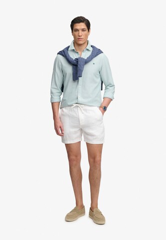 Coupe slim Pantalon 'The Merchant Store' Superdry & Co en blanc