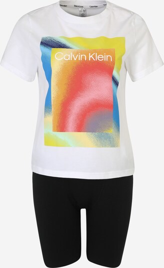Calvin Klein Underwear Pidžama ar šortiem 'Pride', krāsa - zils / dzeltens / rožains / melns / balts, Preces skats