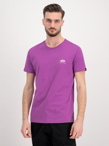 ALPHA INDUSTRIES Shirt in Purple: front