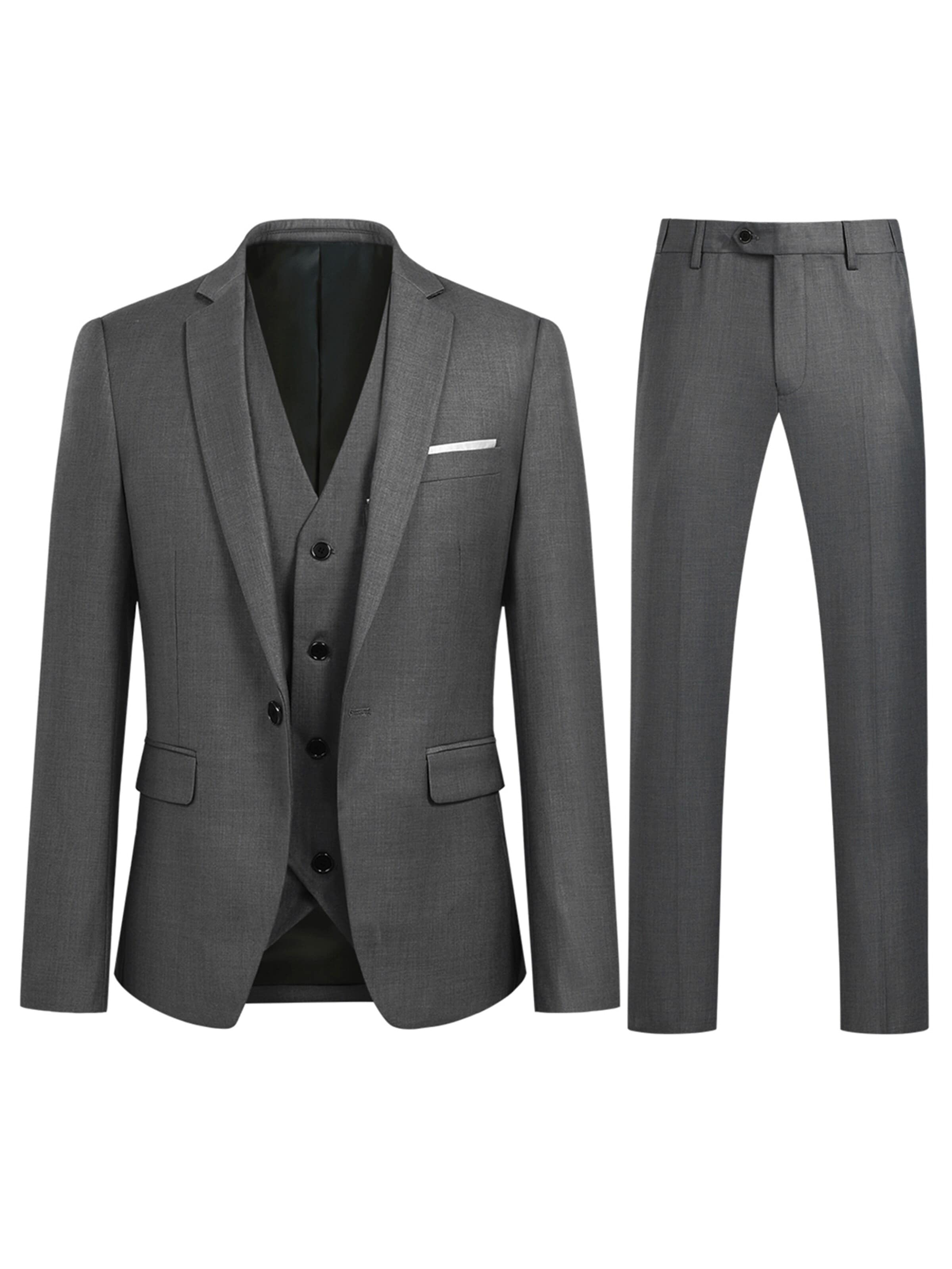 YOUTHUP Suit 'Drittel' in 44/Regular in Dark grey, Item view