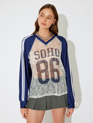 Koton Sweatshirt in Blue: front