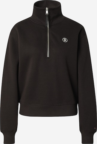 TOMMY HILFIGER Sweatshirt in Zwart: voorkant