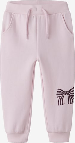 Effilé Pantalon 'NMFOLINIAS' NAME IT en rose : devant