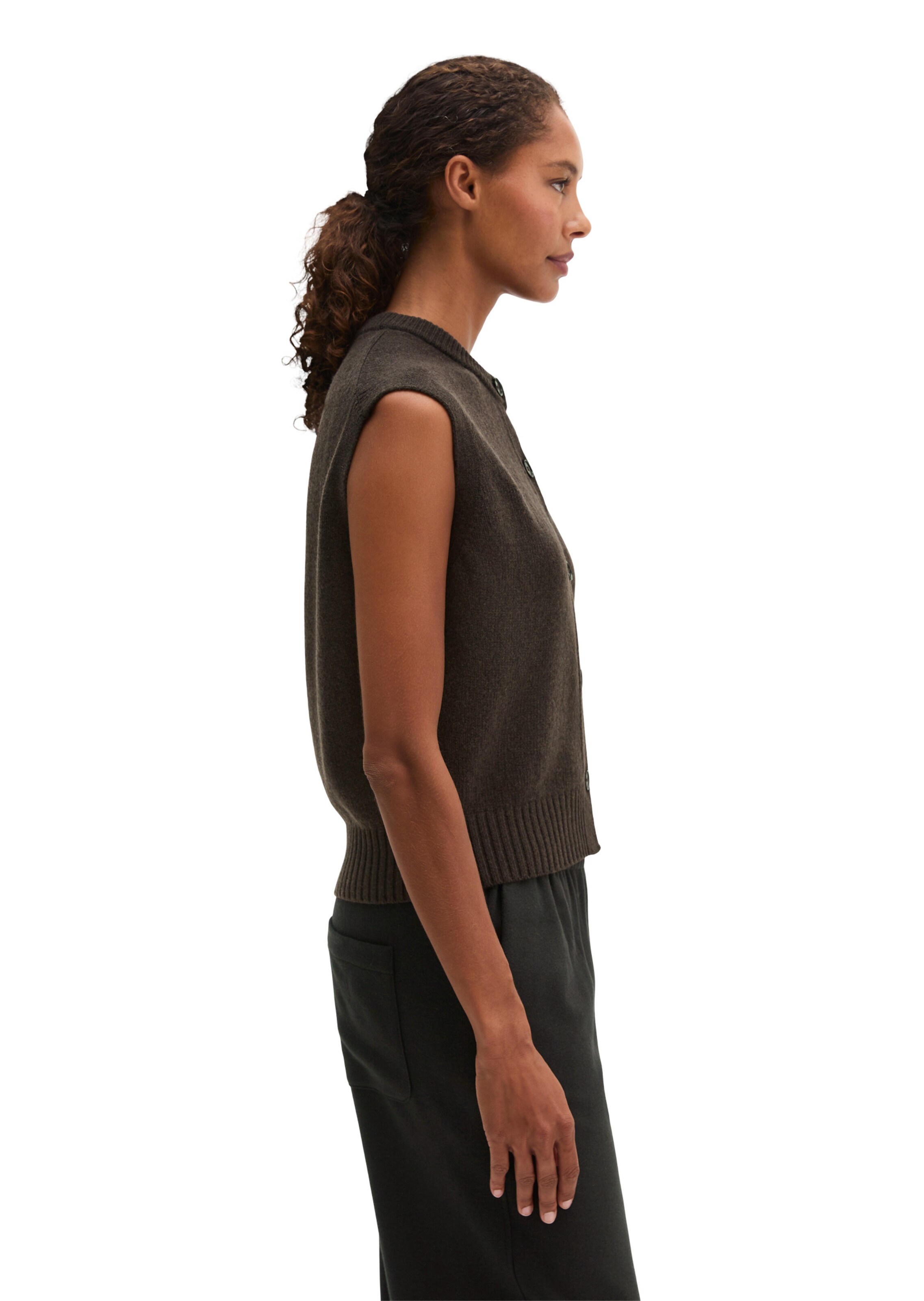 Marc O'Polo Knitted vest in Brown