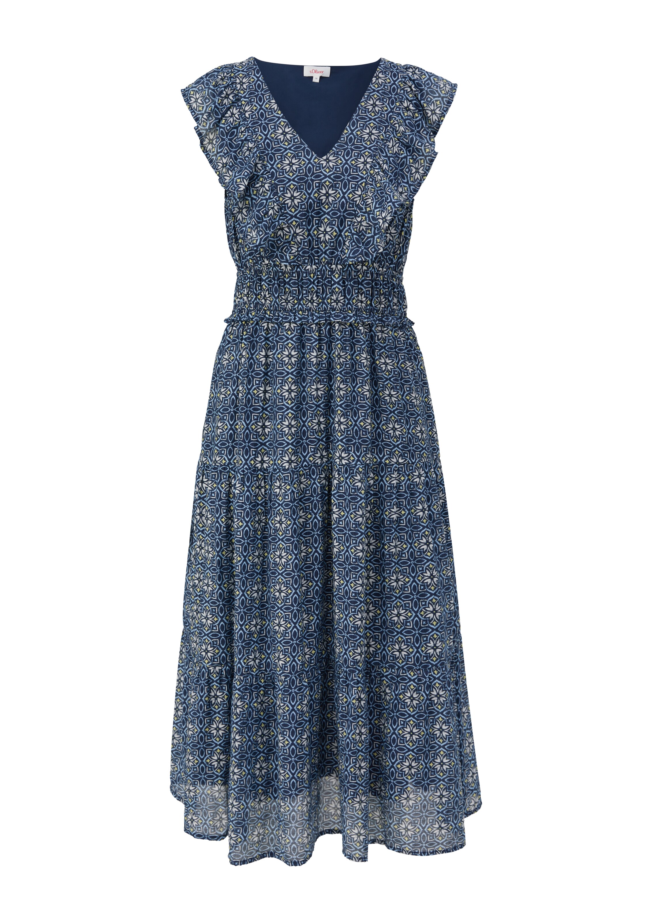 s.Oliver Jurk in Blauw: voorkant