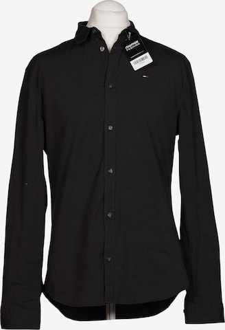 Tommy Jeans Hemd XL in Schwarz: Vorderseite