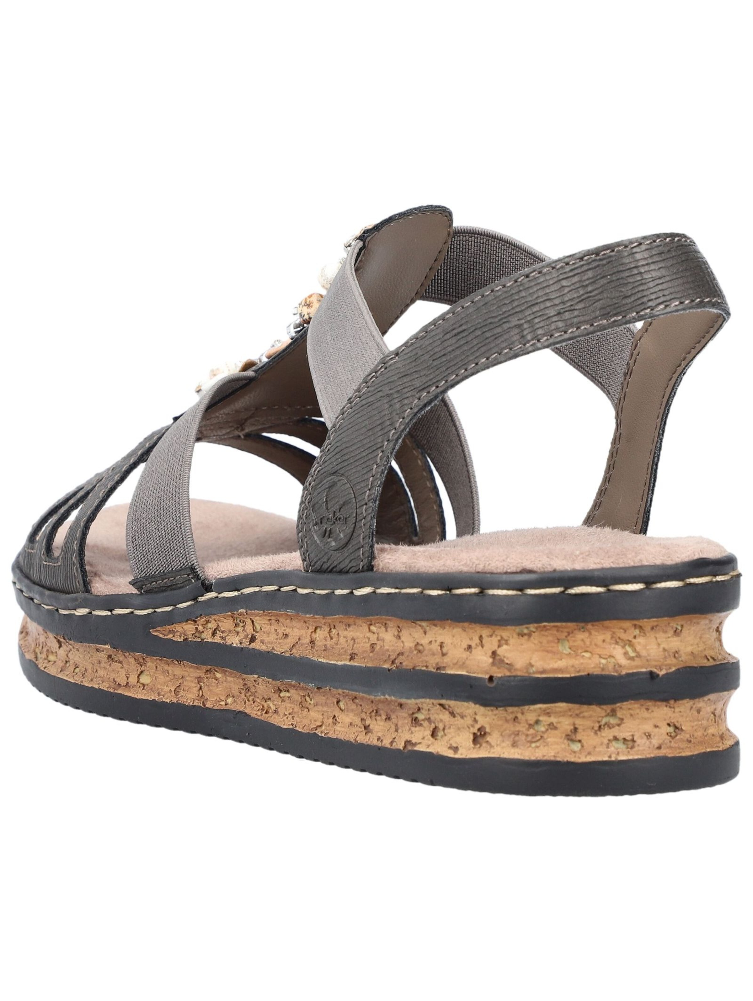 Rieker Strap Sandals in Grey