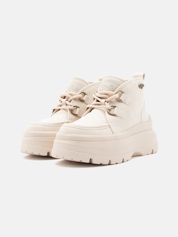 BUFFALO Ботинки на шнуровке 'OLYMPIA' в Бежевый: спереди