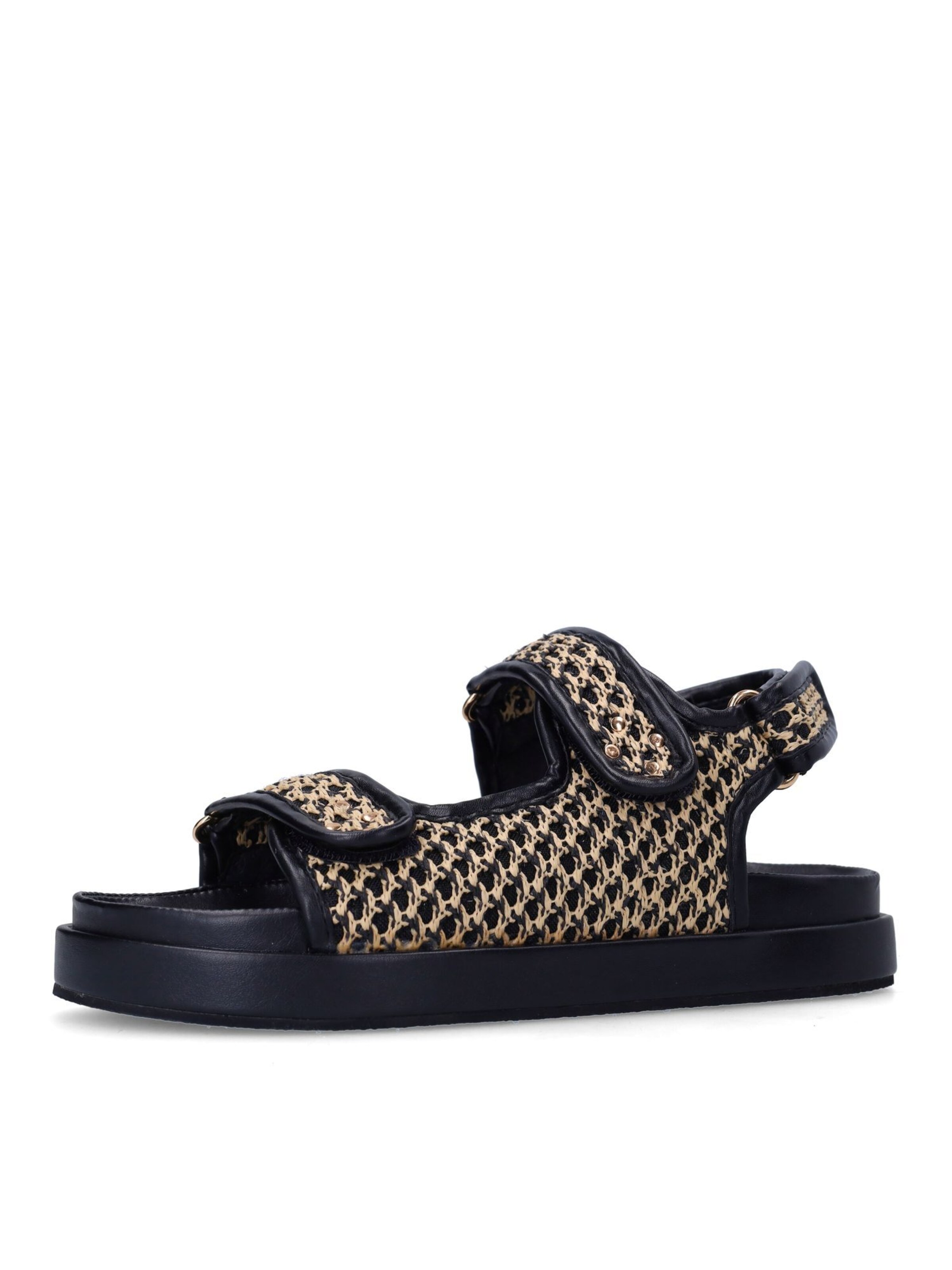 SACHA Sandaal in Zwart: voorkant