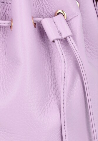 Poche ventrale faina en violet