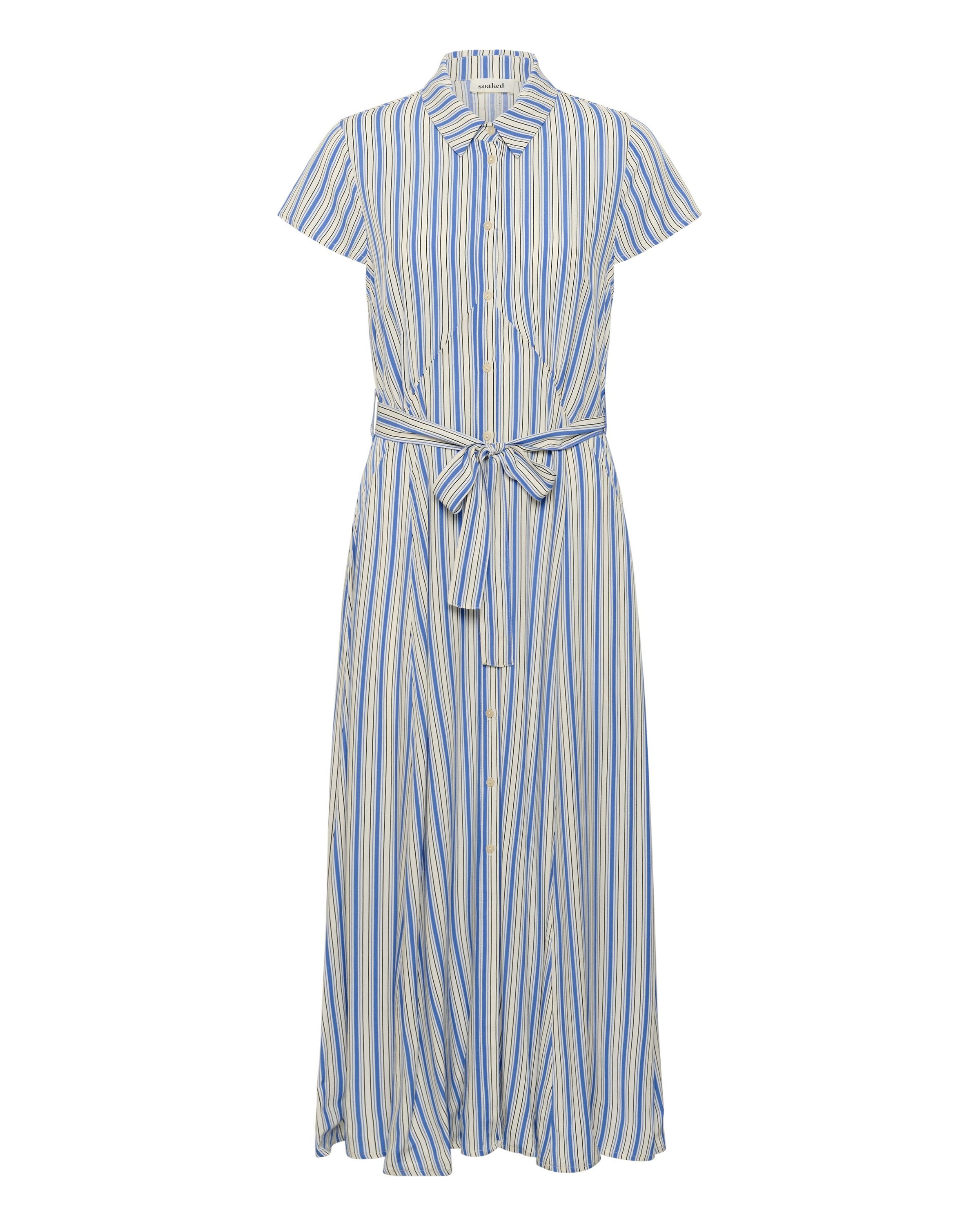 SOAKED IN LUXURY Jurk 'SLArjana' in Blauw: voorkant