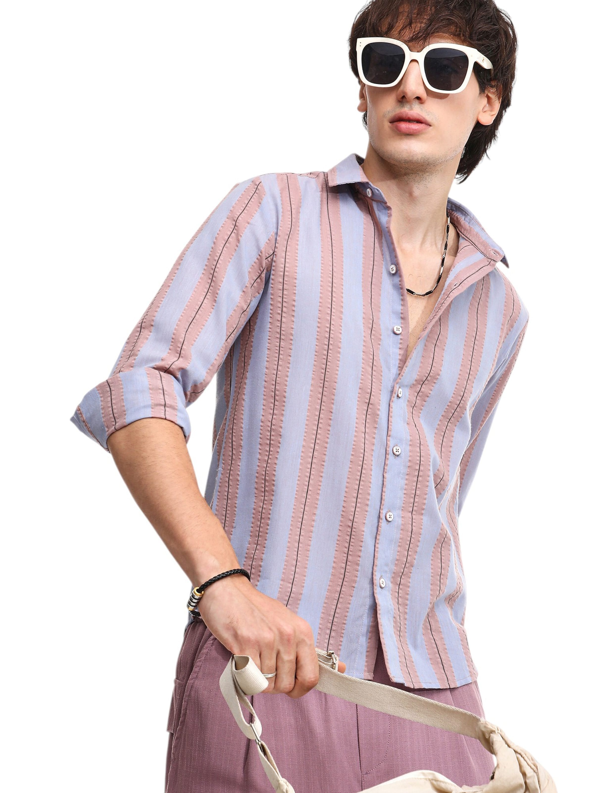 Campus Sutra Regular fit Button Up Shirt 'Tiphanie' in Blue