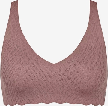Bustino Reggiseno 'ZERO Feel Bliss' di SLOGGI in marrone: frontale