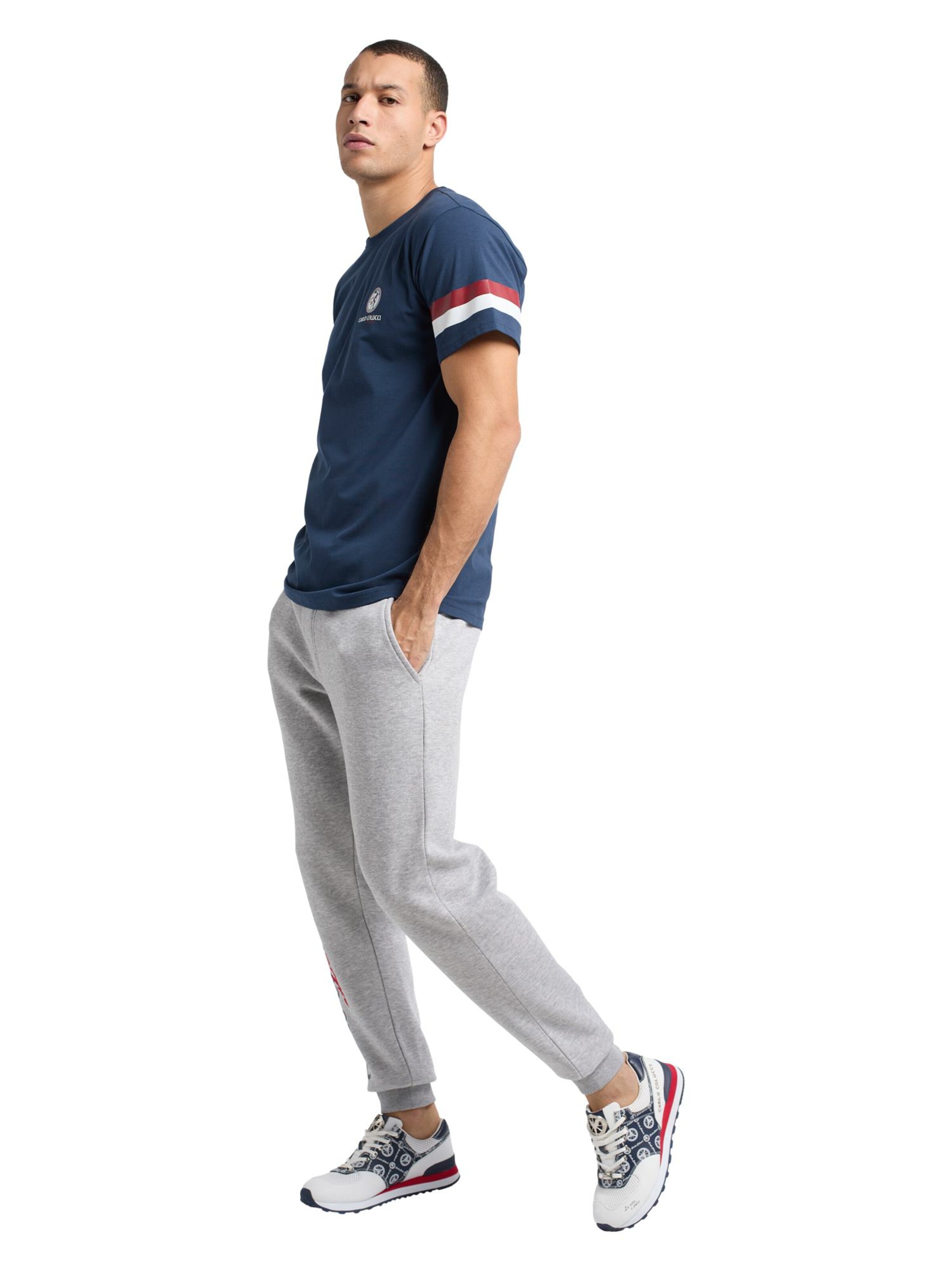 Carlo Colucci Regular Broek 'De Polo' in Grijs