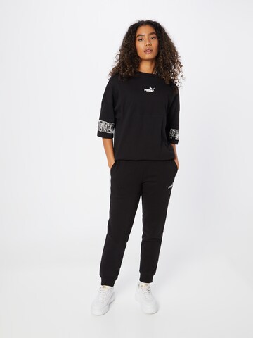 PUMA Tapered Sportbroek in Zwart