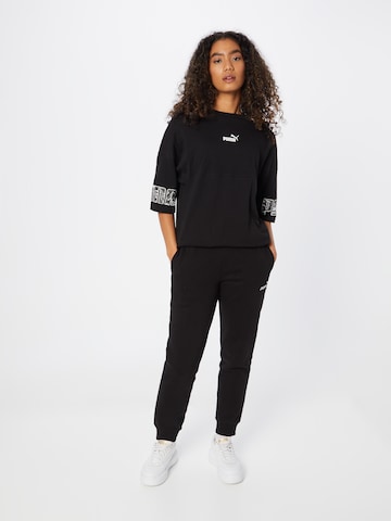 PUMA Tapered Sportsbukser i sort