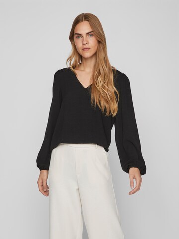 VILA Medium support Blouse 'Surashil' in Zwart: voorkant