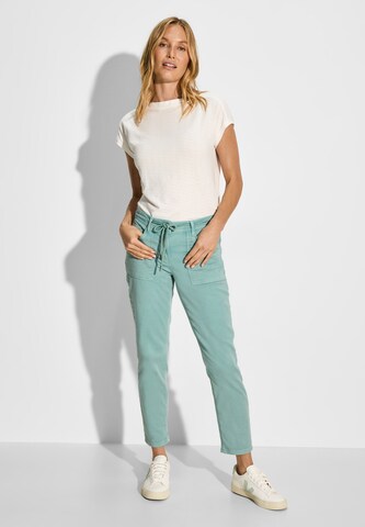 CECIL Slimfit Jeans 'Tracey' in Grün