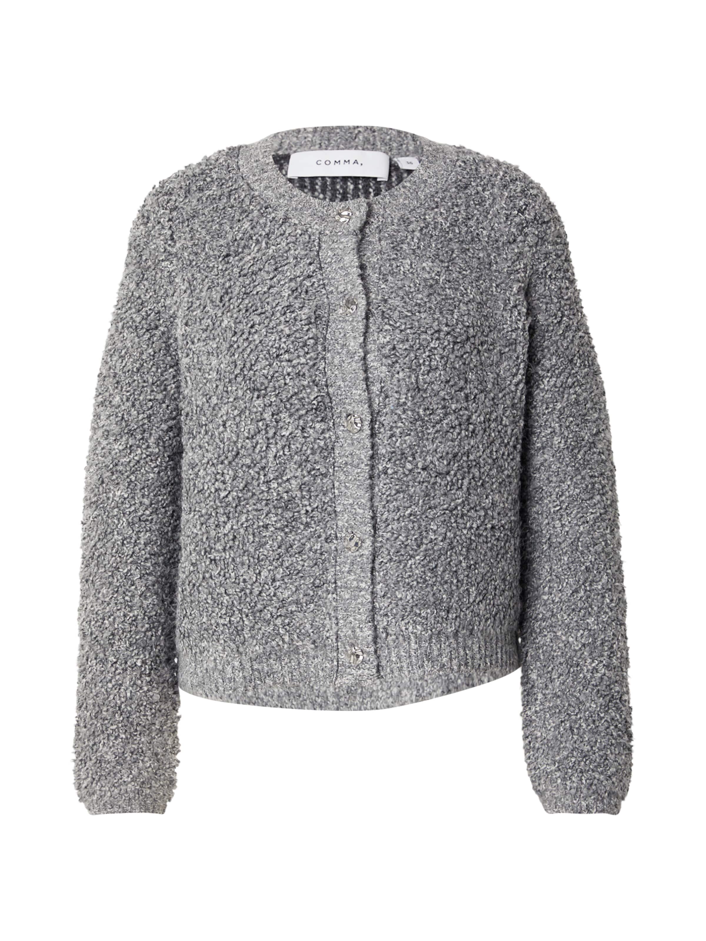 COMMA Knit cardigan in Grey: front