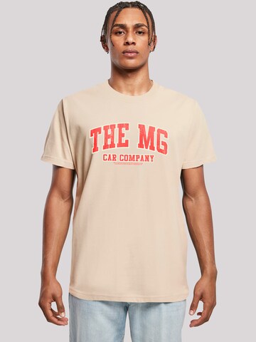 T-Shirt 'British Motor Heritage The MG Car Company' F4NT4STIC en beige : devant