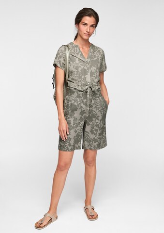 s.Oliver Wide Leg Hose in Grün